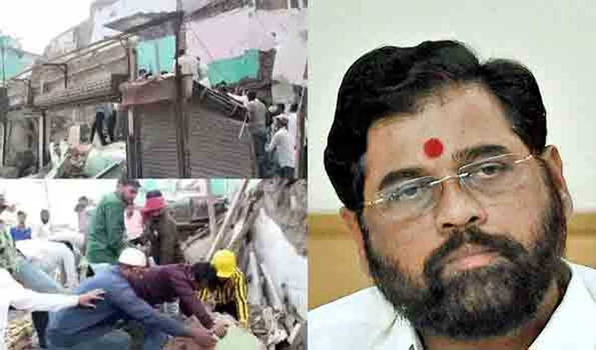 अमरावती में इमारत गिरने से पांच की मौत, दो घायल